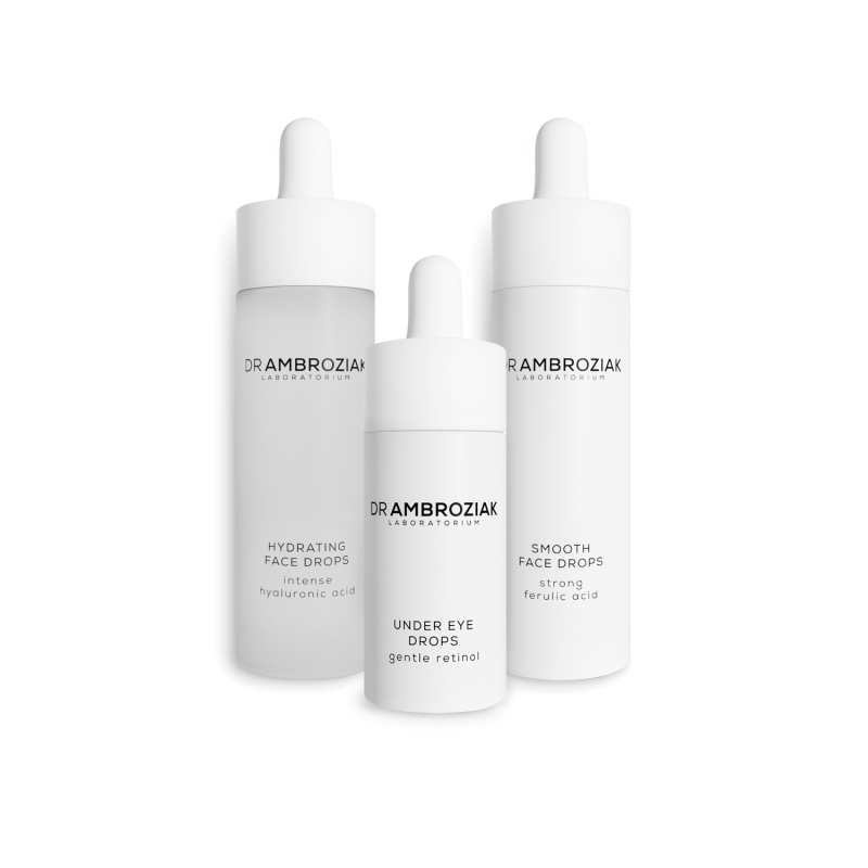 SMOOTH-HYDRATING-UNDER-EYE_Dr Ambroziak Intense Serum Trio – Zestaw 3 serum
