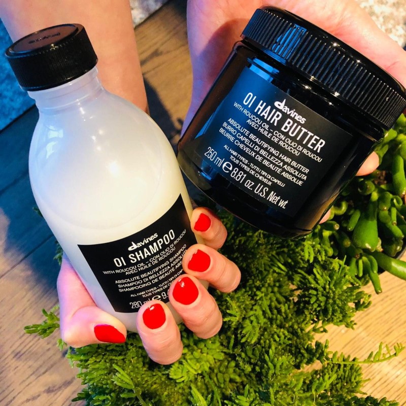 Davines zestaw: szampon z pompką + hair butter