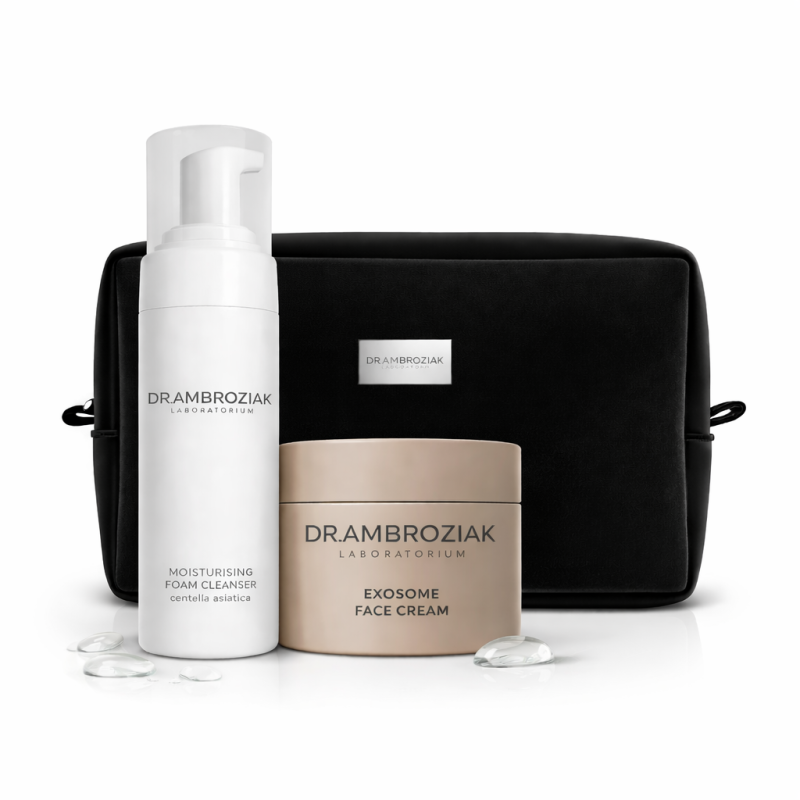 Dr Ambroziak zestaw EXOSOME Face Cream + Moisturising Foam Cleanser Pianka myjąca 150ml