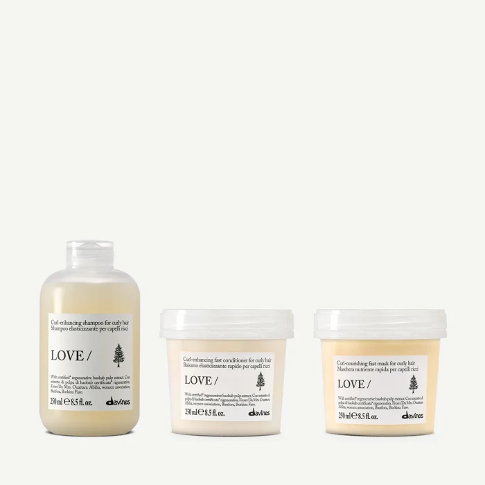 Zestaw Davines LOVE CURL Shampoo 250 ml + LOVE CURL Conditioner 250 ml + LOVE CURL Hair Mask 250 ml