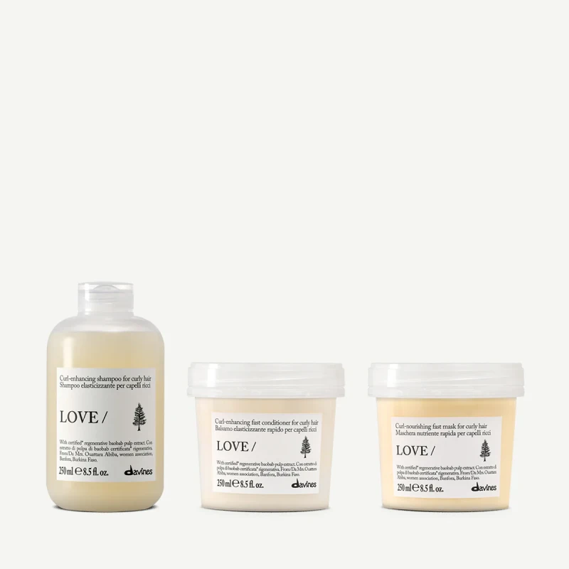 Zestaw Davines LOVE CURL Shampoo 250 ml + LOVE CURL Conditioner 250 ml + LOVE CURL Hair Mask 250 ml