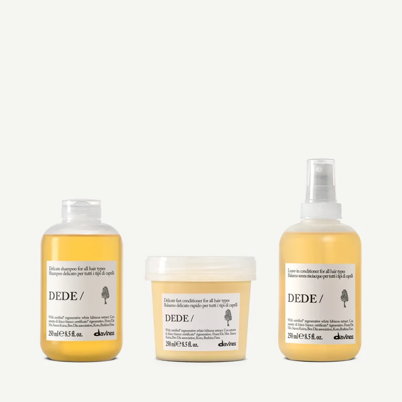 Zestaw Davines DEDE Shampoo 250 ml + DEDE Conditioner 250 ml + DEDE Hair Mist 250 ml