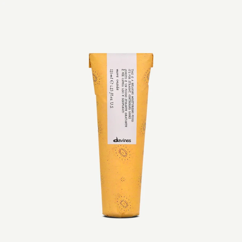 Davines Relaxing Moisturizing Fluid - Fluid do tworzenia efektu idealnie prostych włosów 125ml