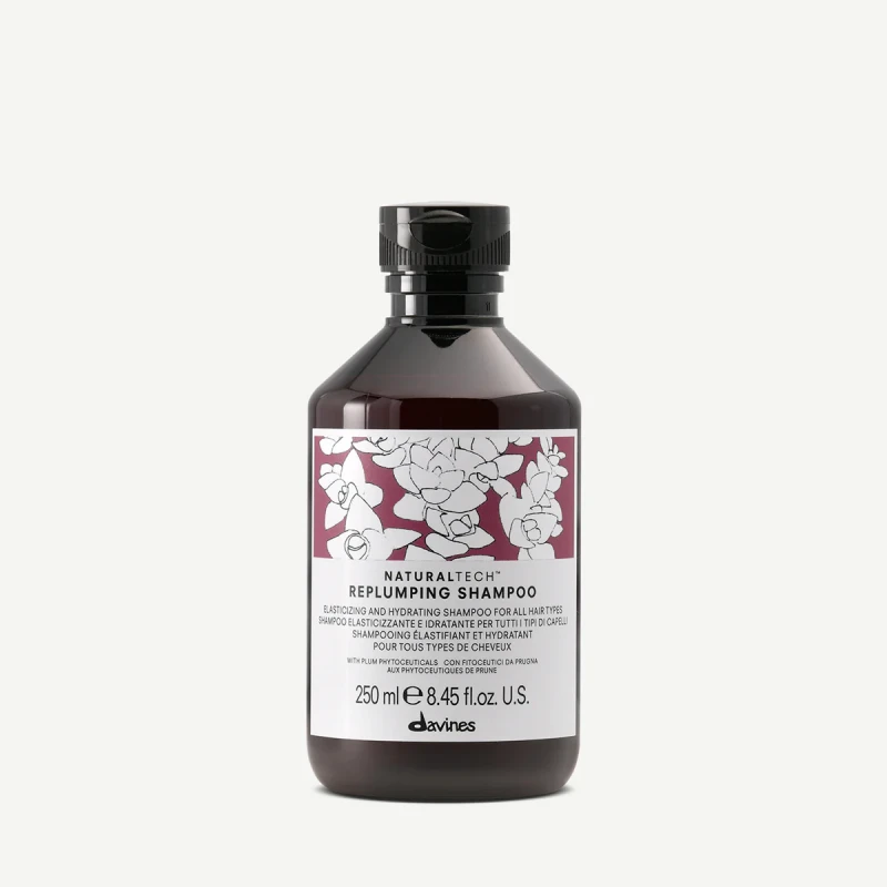 Davines Replumping Shampoo - nawilżający i uelastyczniający szampon do wszystkich rodzajów włosów 250 ml