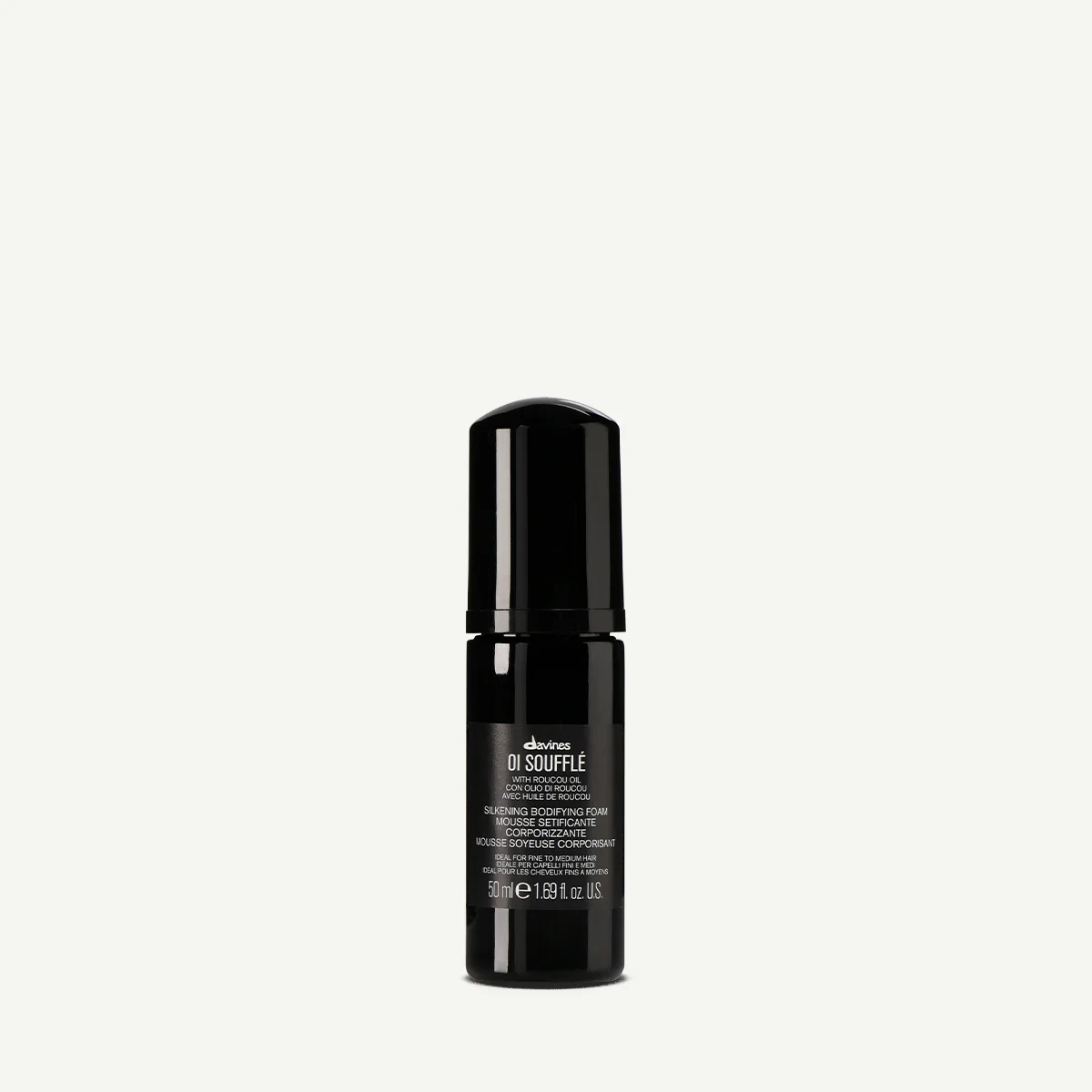 Мусс для волос Davines OI Souffle, несмываемый, для объёма и блеска, с термозащитой